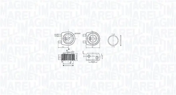 Охолоджувач мастила MAGNETI MARELLI 350300001900 (фото 1)