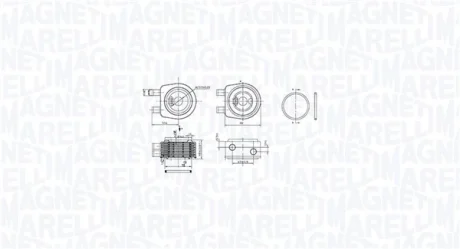 Охолоджувач мастила MAGNETI MARELLI 350300001900