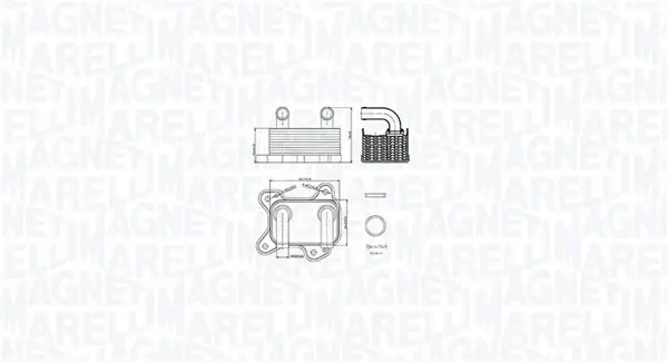 Охолоджувач мастила MAGNETI MARELLI 350300002000 (фото 1)