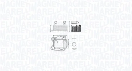 Охолоджувач мастила MAGNETI MARELLI 350300002000