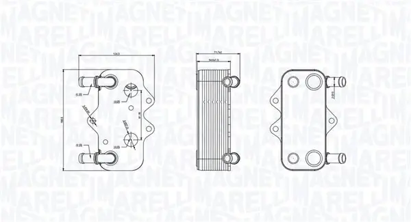 Охолоджувач мастила MAGNETI MARELLI 350300002100 (фото 1)