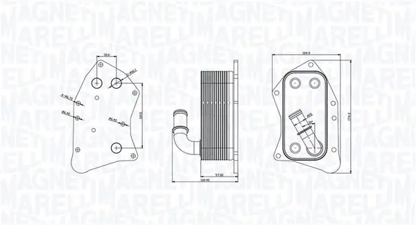 Охолоджувач мастила MAGNETI MARELLI 350300002300 (фото 1)