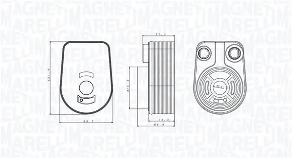Охолоджувач мастила MAGNETI MARELLI 350300002800 (фото 1)