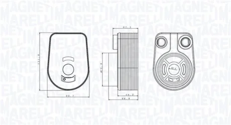 Охолоджувач мастила MAGNETI MARELLI 350300002800