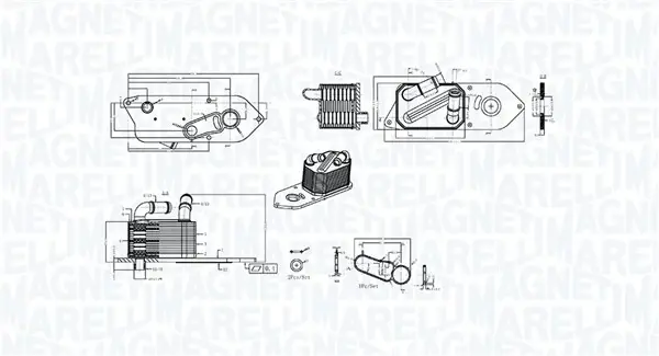 Масляний радіатор MAGNETI MARELLI 350300006800 (фото 1)