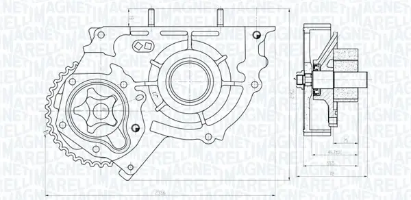 Масляний насос MAGNETI MARELLI 351516000004 (фото 1)