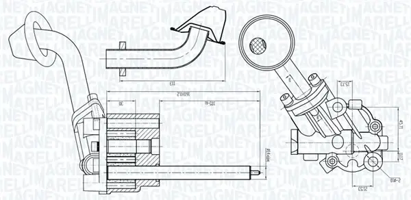 Масляний насос MAGNETI MARELLI 351516000005 (фото 1)