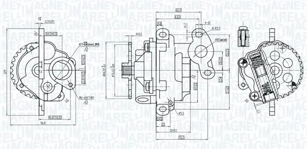 Масляний насос MAGNETI MARELLI 351516000011 (фото 1)