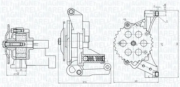 Масляний насос MAGNETI MARELLI 351516000032 (фото 1)