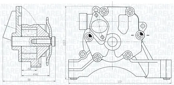 Масляний насос MAGNETI MARELLI 351516000033 (фото 1)