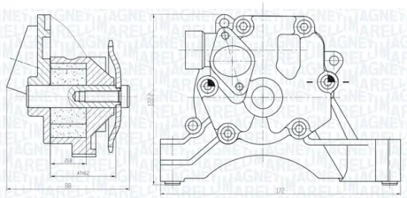 Масляний насос MAGNETI MARELLI 351516000033