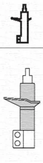 Амортизатор передн Лів OPEL ASTRA H, ASTRA H CLASSIC, ASTRA H GTC, ZAFIRA B 1.2-2.2 01.04- MAGNETI MARELLI 352114070200