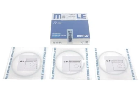Комплект поршневых колец из 3 шт.. MAHLE / KNECHT 001 36 N0
