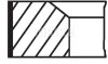 Комплект кілець поршневих з 3 шт. MAHLE / KNECHT 00140N1 (фото 1)
