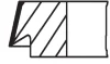 Кільця поршневі MB A-class (W177) 2.0 (M260) 18- (83.00mm/STD) (1.2-1.2-2) MAHLE / KNECHT 001 RS 11142 0N0 (фото 2)