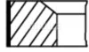 A_Комплект поршневых колец Mahle MB 300E,300SL 85-93 MAHLE / KNECHT 00219N0 (фото 1)