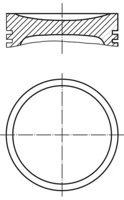 A_Поршень Mahle SMART MAHLE / KNECHT 0039401 (фото 1)