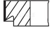 A_Комплект поршневых колец Mahle FIAT MAHLE / KNECHT 00798V0 (фото 2)