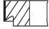 A_Комплект поршневых колец Mahle FIAT MAHLE / KNECHT 00798V0 (фото 2)