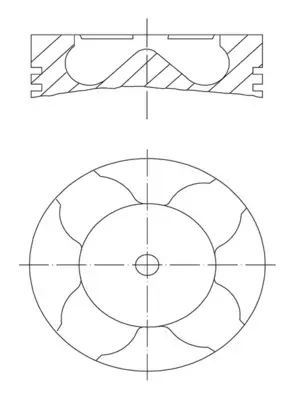 Поршень MAHLE / KNECHT 007PI00163000 (фото 1)
