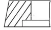 A_Комплект поршневых колец Mahle FIAT MAHLE / KNECHT 00805V0 (фото 2)