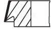 Комплект поршневих кілець MAHLE / KNECHT 011RS001050N0 (фото 2)