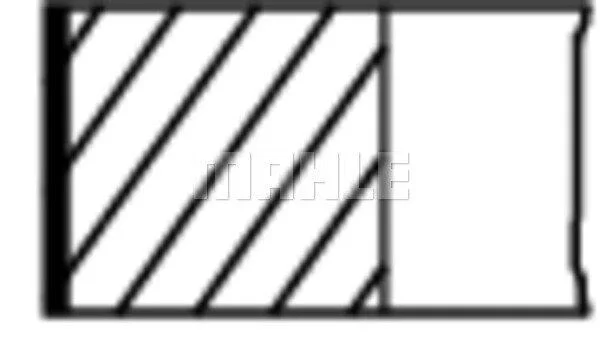 Комплект поршневих кілець MAHLE / KNECHT 011RS101000N0 (фото 1)