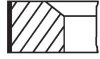 Комплект поршневих кілець MAHLE / KNECHT 013RS101070N0 (фото 1)