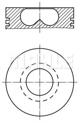 Поршень MAHLE / KNECHT 015 69 02 (фото 1)
