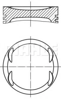 Поршень MAHLE / KNECHT 0157600