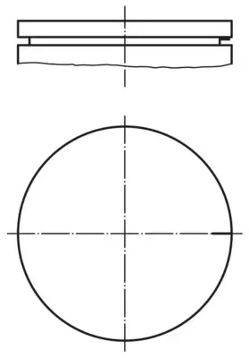 Поршень MAHLE / KNECHT 021 03 00 (фото 1)