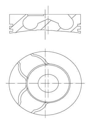 Поршень MAHLE / KNECHT 021 PI 00122 002 (фото 1)