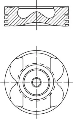 Поршень MAHLE / KNECHT 021PI00125002 (фото 1)