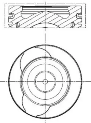Поршень MAHLE / KNECHT 021PI00128002 (фото 1)