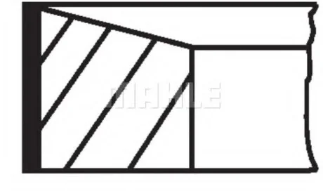 Комплект поршневых колец MAHLE / KNECHT 021RS001150N2