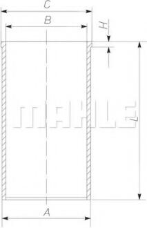 Гильза цилиндра MAHLE / KNECHT 021 WV 36