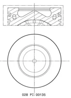 Поршень MAHLE / KNECHT 028PI00135000