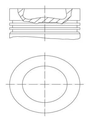 Поршень MAHLE / KNECHT 028 PI 00155 001 (фото 1)