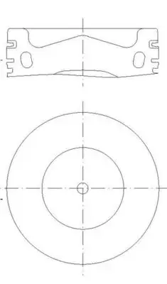 Поршень MAHLE / KNECHT 028 PI 00158 002 (фото 1)