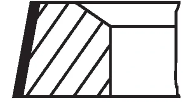 Комплект поршневих кілець MAHLE / KNECHT 028RS101010V0 (фото 1)