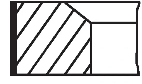 Комплект поршневих кілець MAHLE / KNECHT 028RS101360N0 (фото 1)