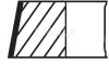 A_Комплект поршневых колец AUDI "2,4 "98-05 MAHLE / KNECHT 03079N0 (фото 1)