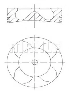 A_Поршень Mahle AUDI MAHLE / KNECHT 0334012