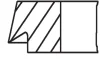 Комплект поршневих кілець Mahle CITROEN/OPEL/PEUGEOT \'\'1.2THP EB2 \'\'13>> MAHLE / KNECHT 040RS100120N0 (фото 2)