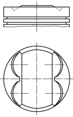 Поршень MAHLE / KNECHT 081 PI 00107 000 (фото 1)