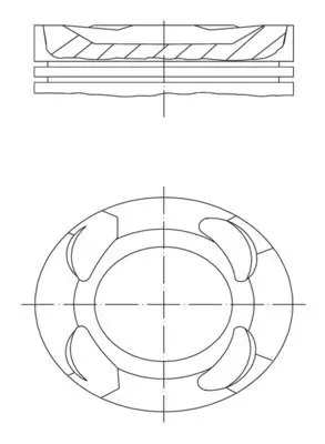 Поршень MAHLE / KNECHT 081 PI 00126 000 (фото 1)