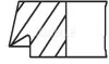 A_Комплект поршневых колец Mahle BMW, снят с производства. MAHLE / KNECHT 08232V0 (фото 2)
