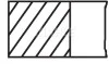 Комплект поршневых колец Mahle BMW 328i,528i,728i 2,8 94-96 MAHLE / KNECHT 08316N0 (фото 1)