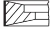 Кольца поршневые (1cyl) RVI, VOLVO MAHLE / KNECHT 099 RS 00127 0N0 (фото 1)