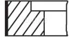 Комплект поршневих кілець MAHLE / KNECHT 681RS001050N0 (фото 2)
